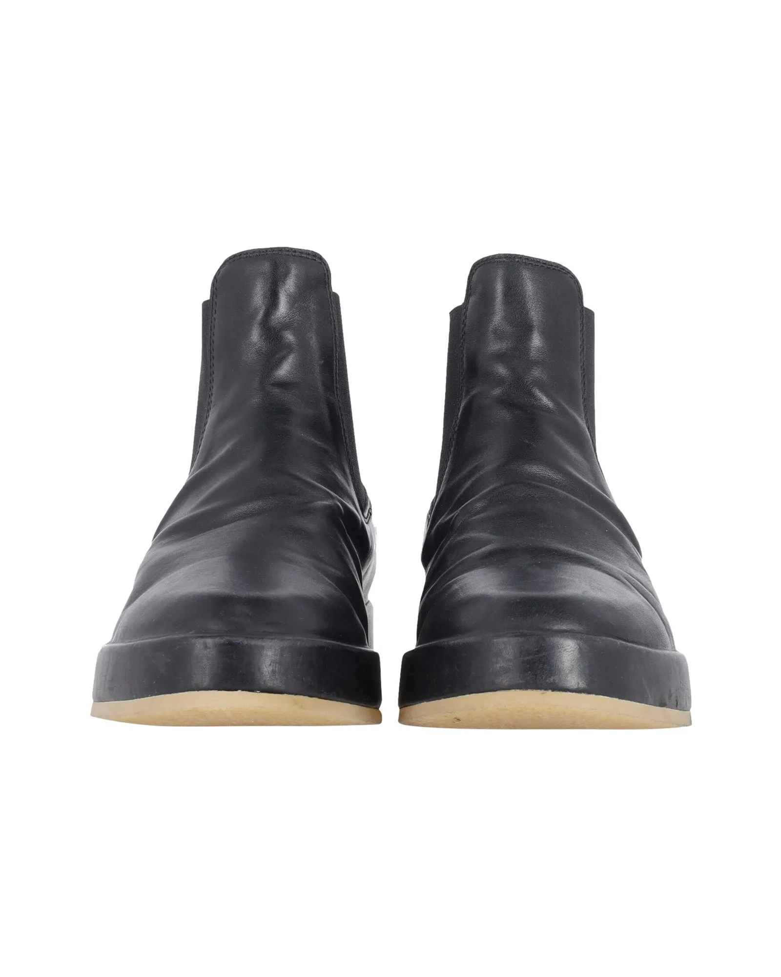 Fear Of God Chelsea Wrapped Boots in Black Leather