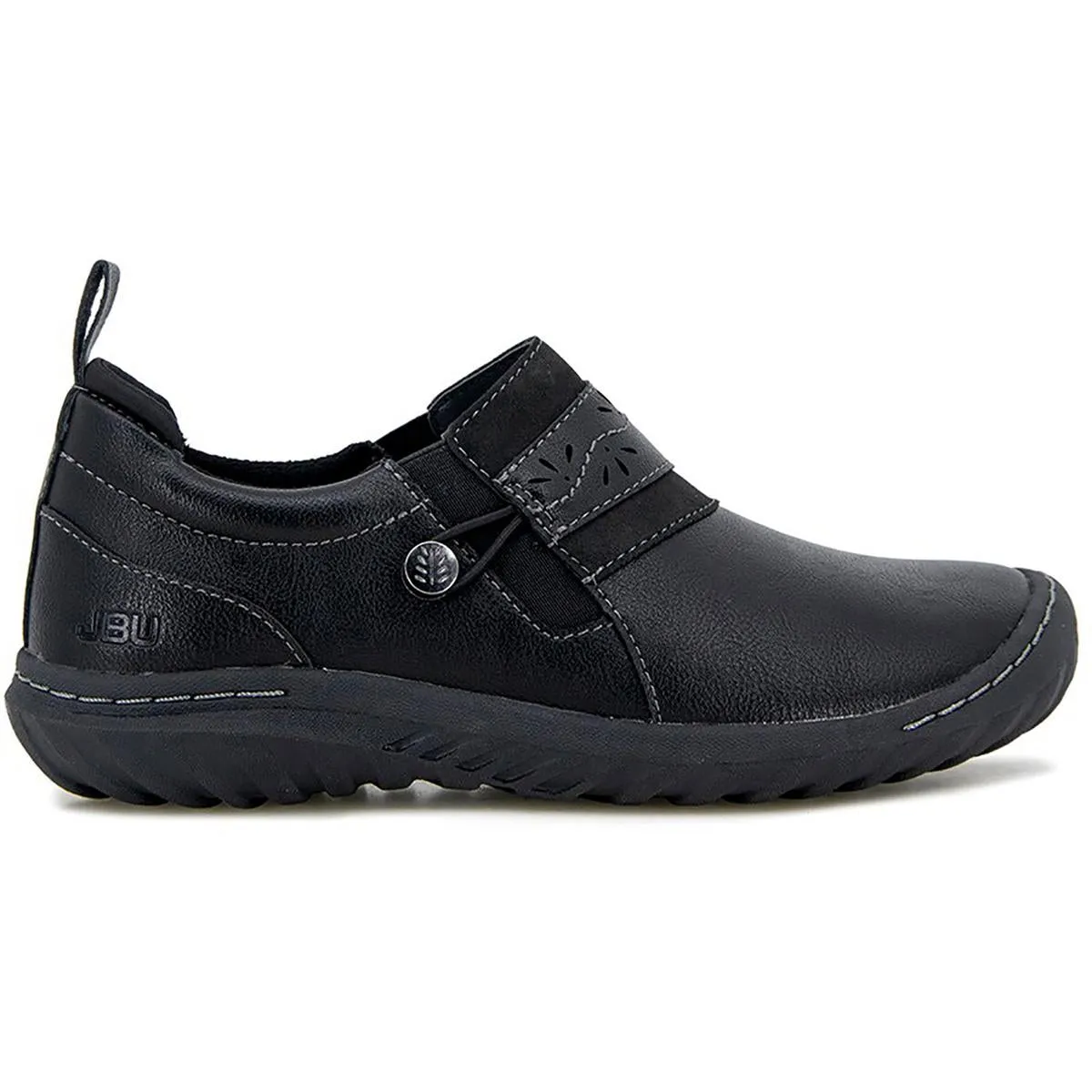 Fern Womens Faux Leather Memory Foam Slip-On Sneakers