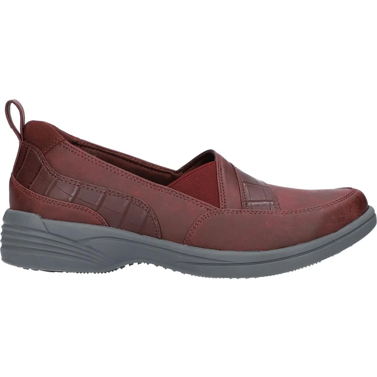 Fernly Womens Faux Leather Slip-On Sneakers