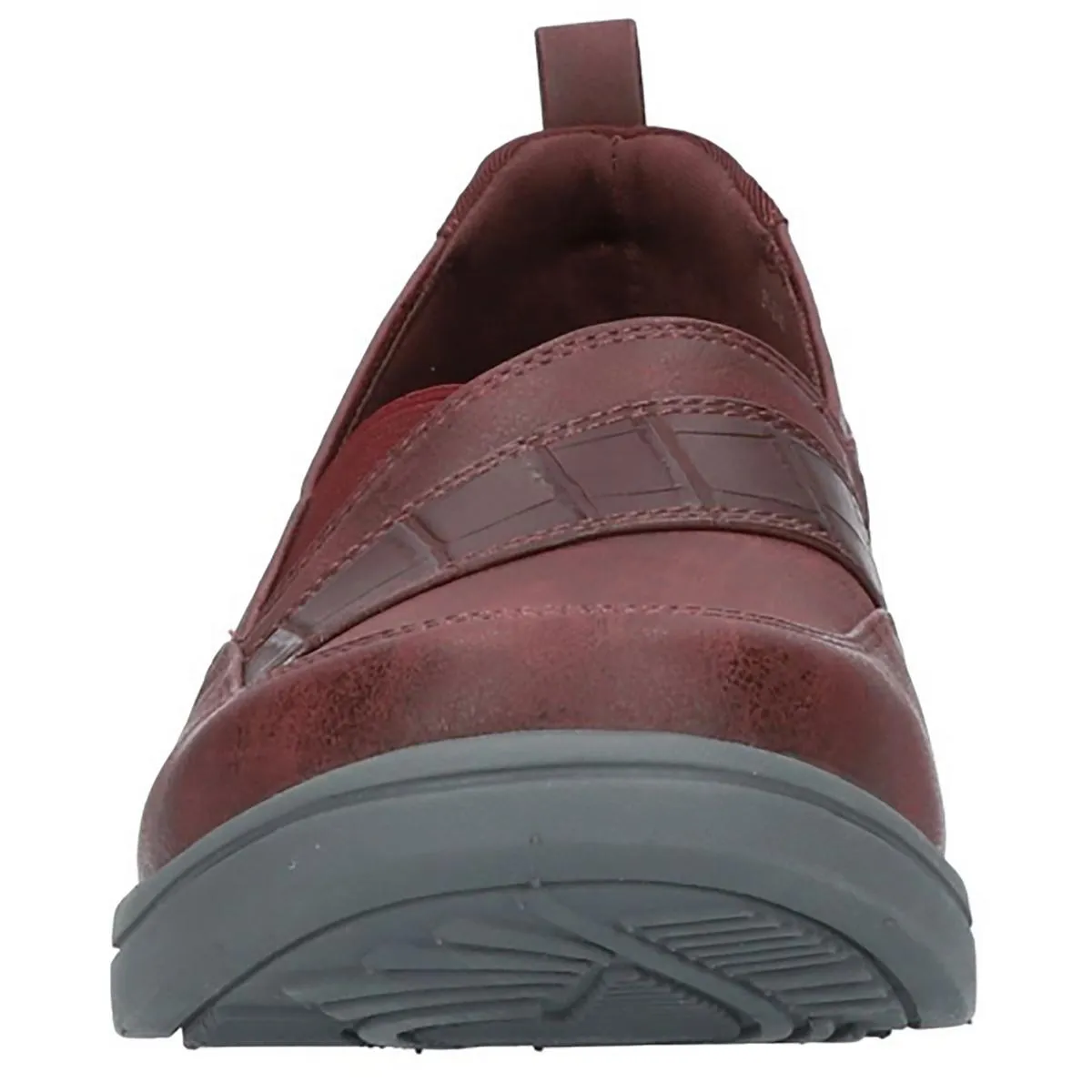 Fernly Womens Faux Leather Slip-On Sneakers