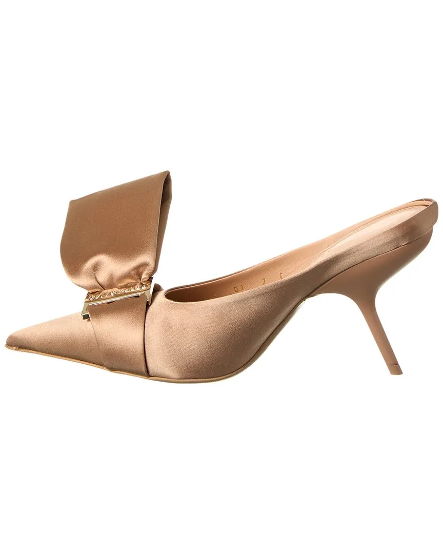 Ferragamo Asymmetric Bow Satin Pump