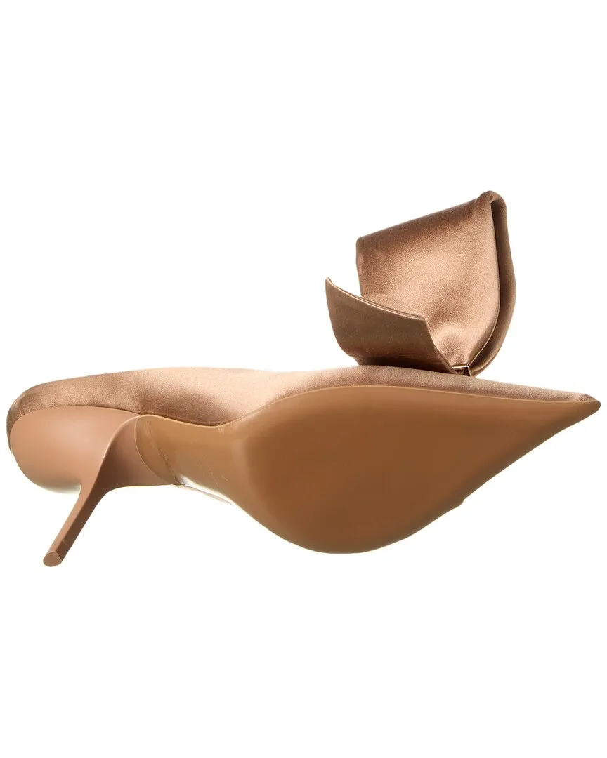 Ferragamo Asymmetric Bow Satin Pump