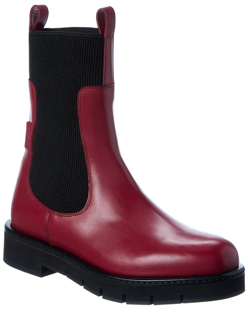 Ferragamo Rook Leather Bootie
