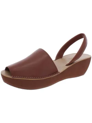 Fine Glass Womens Slip On Slingback Wedge Sandals
