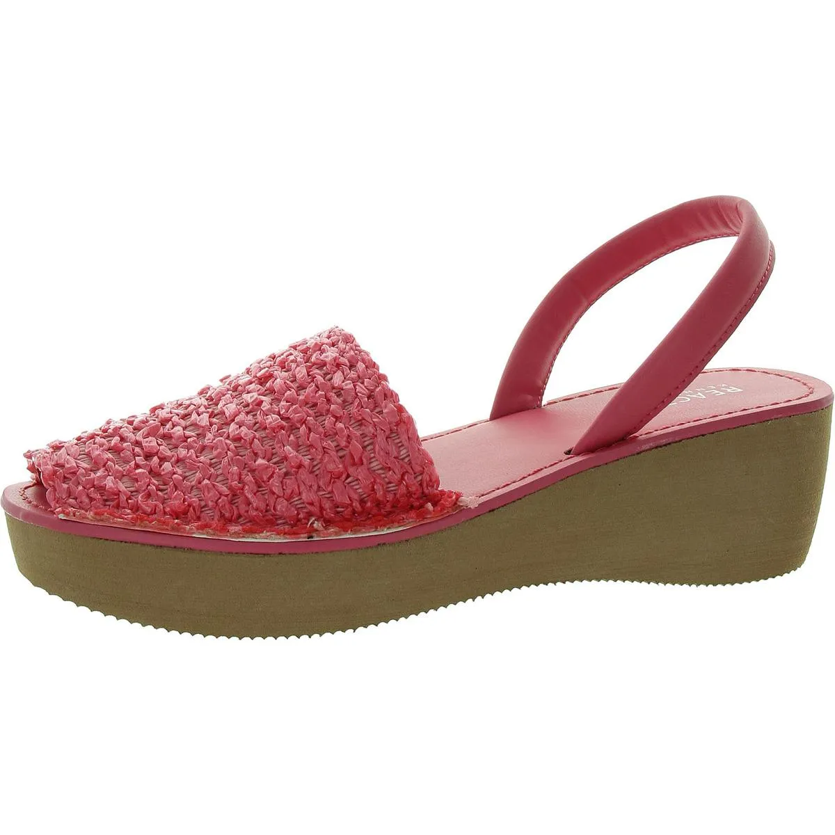 Fine Glass Womens Slip On Slingback Wedge Sandals
