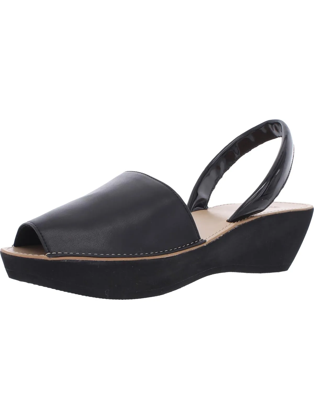 Fine Glass Womens Slip On Slingback Wedge Sandals