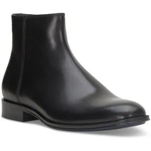 Firat Mens Zipper Leather Chelsea Boots