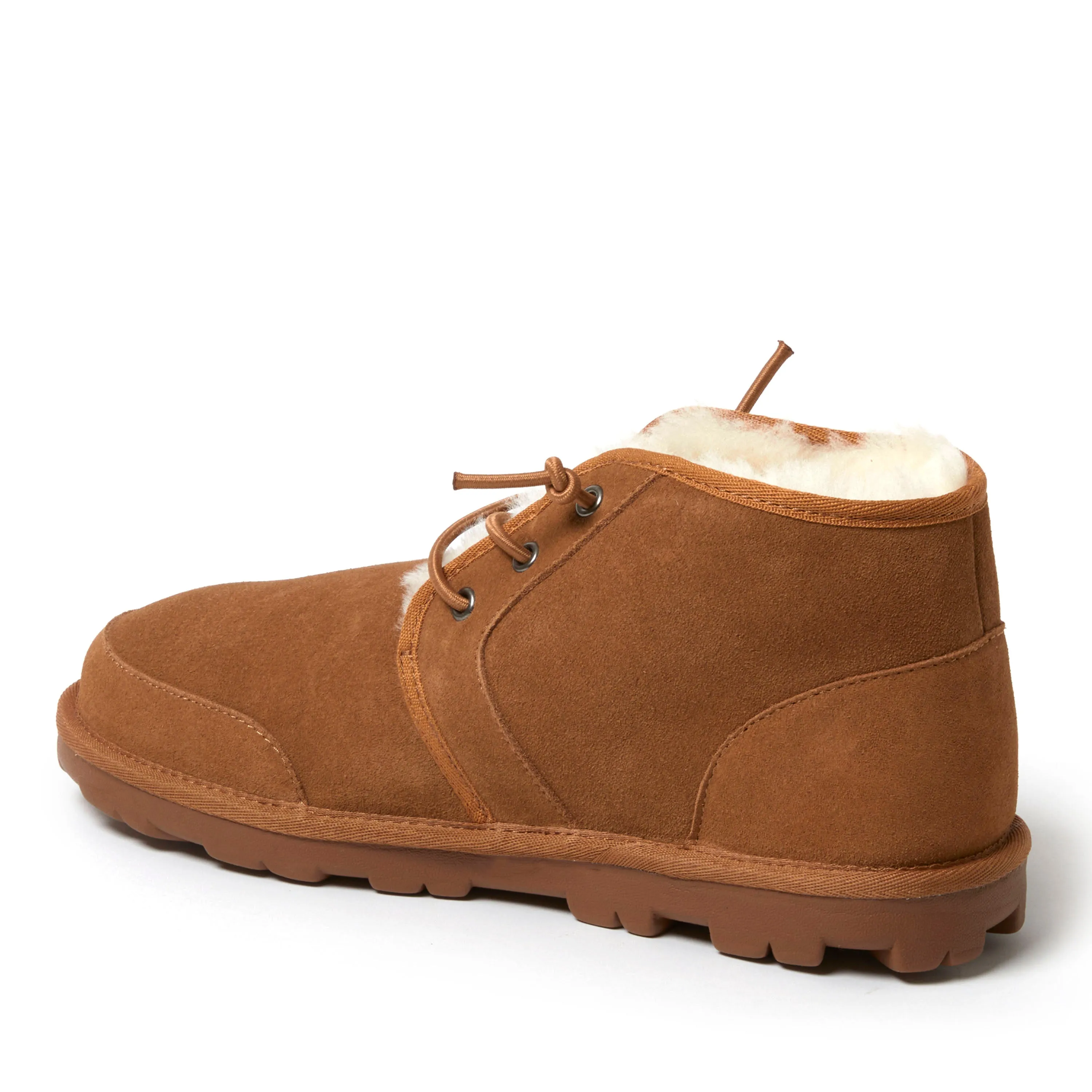 Fireside by Dearfoams Men's Shepparton Lace Up Shearling Bootie