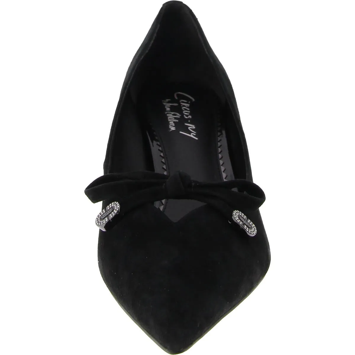 Fleur Womens Suede Pointed Toe Pumps