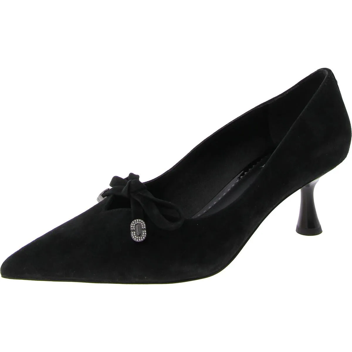 Fleur Womens Suede Pointed Toe Pumps