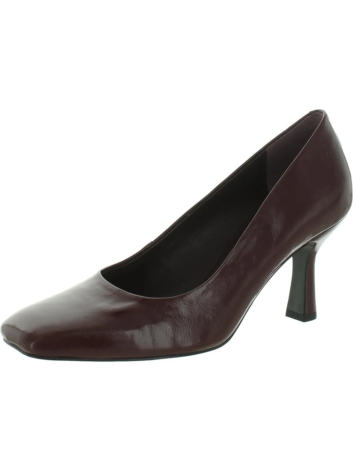 Flxaela  Womens Slip On Square Toe Pumps