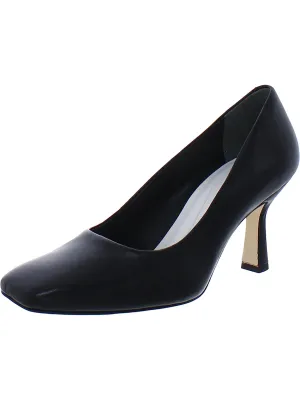 Flxaela  Womens Slip On Square Toe Pumps