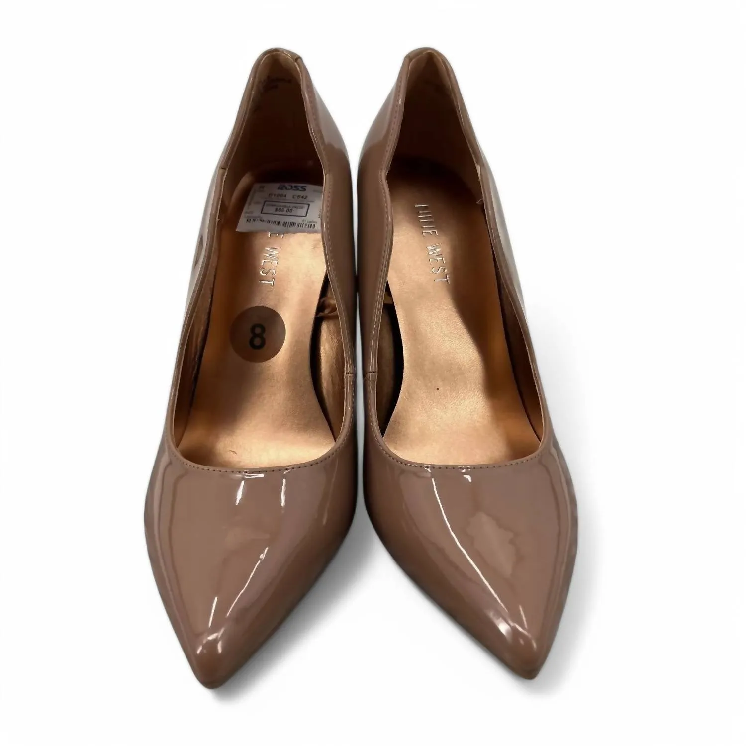 Foxy High Stiletto Edge Patent Pump In Blush