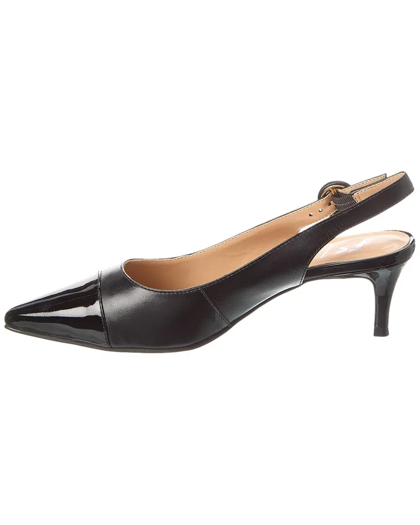 French Sole Skylar Leather Slingback Pump