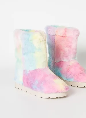 FROZEN26 - MULTICOLOR FUR BOOTS