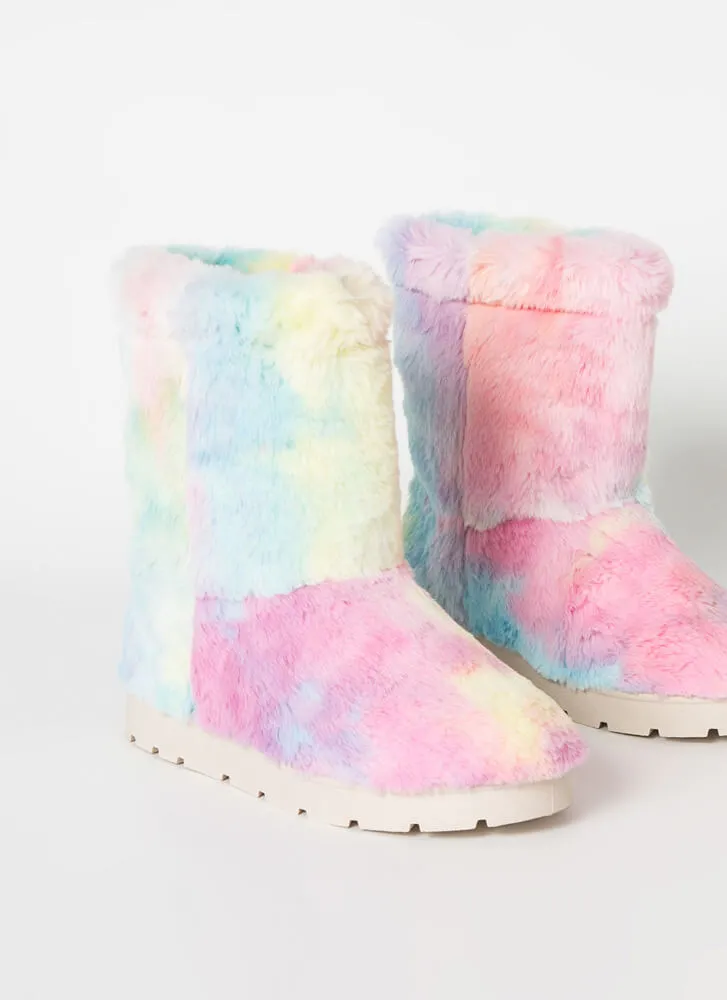 FROZEN26 - MULTICOLOR FUR BOOTS