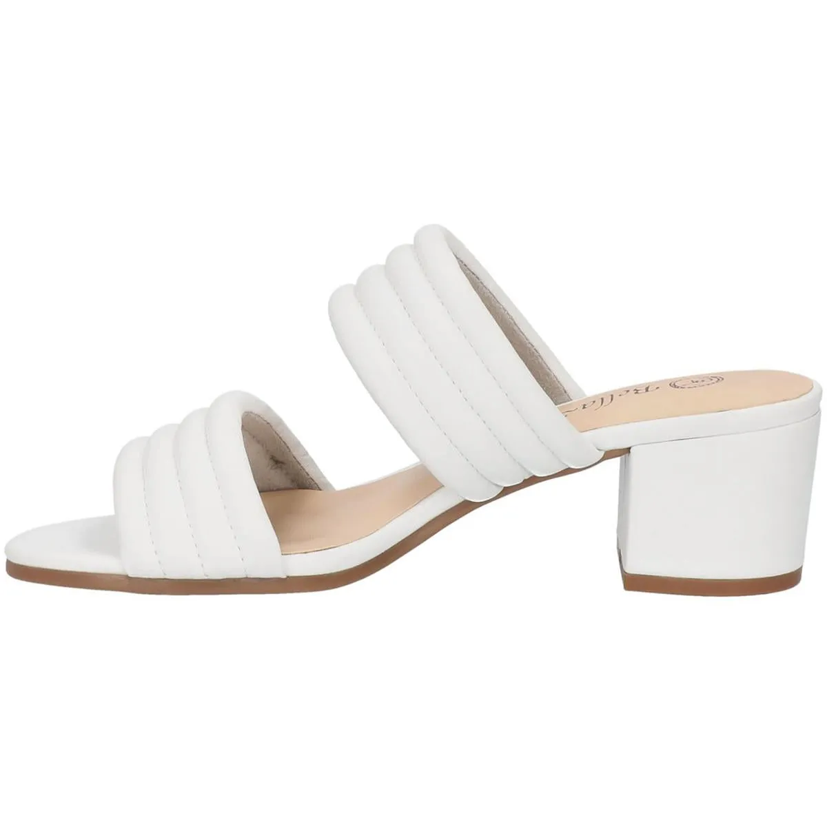 Georgette Womens Leather Open Toe Heels
