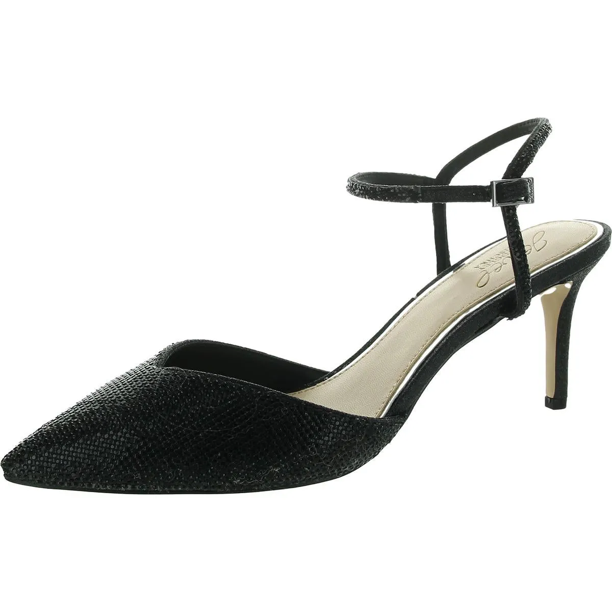 Georgina Womens Embellished Man Made Ankle Strap