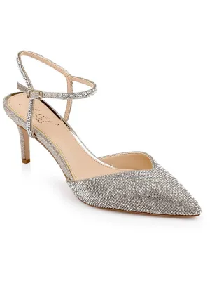 Georgina Womens Embellished Man Made Ankle Strap