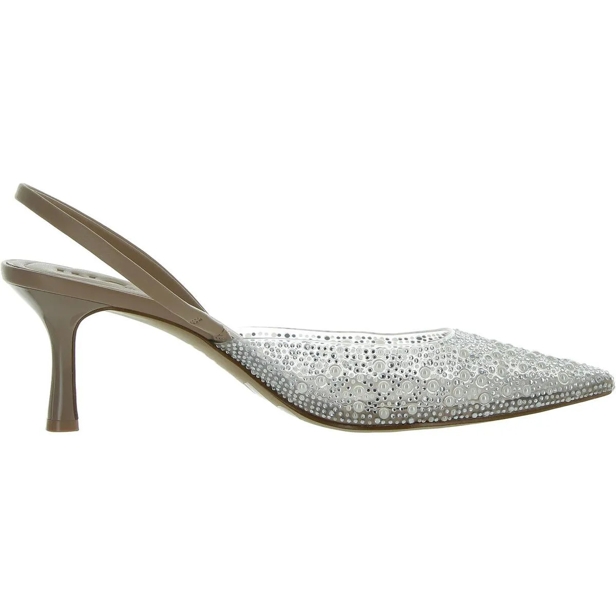 Geosepa 2 Womens Embellished Pointed Toe Slingback Heels
