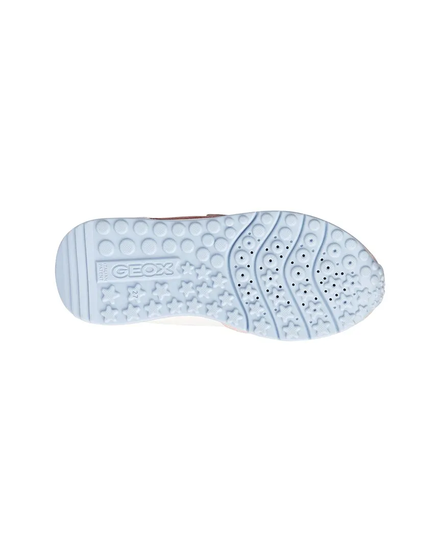 Geox J Fastics Girl Leather-Trim Sneaker