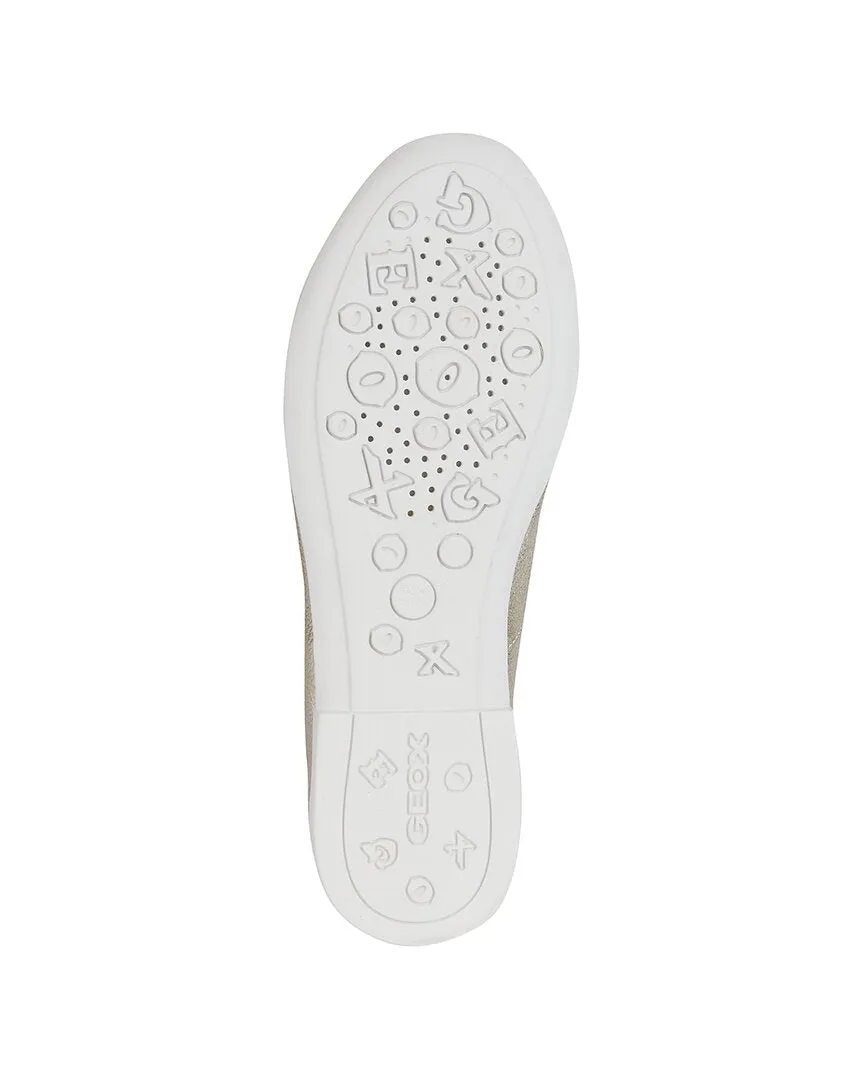 Geox Plie Leather Ballerina Flat