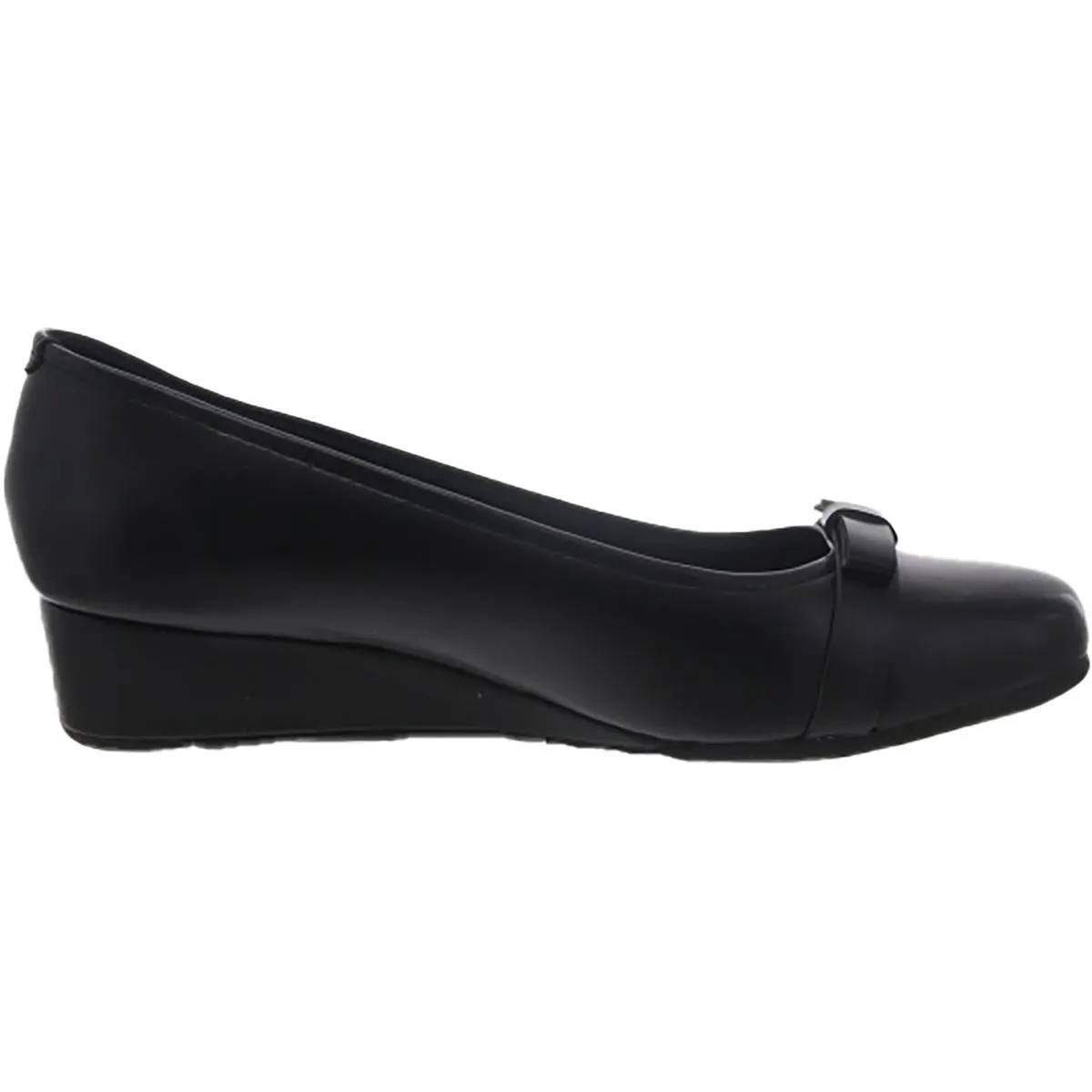 GERTA 3 Womens Faux Leather Round toe Wedge Heels