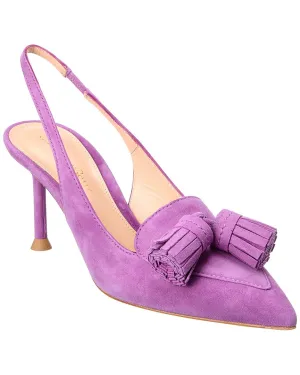 Gianvito Rossi 70 Suede Slingback Pump
