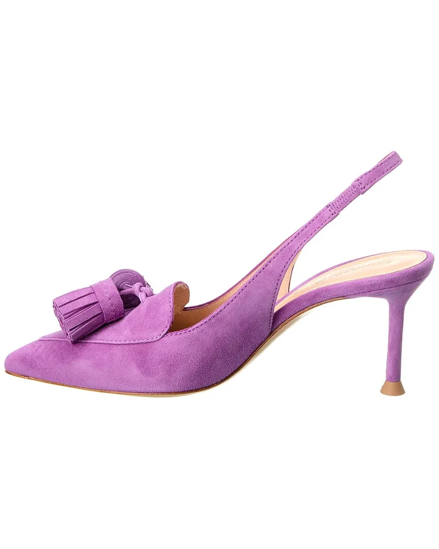 Gianvito Rossi 70 Suede Slingback Pump