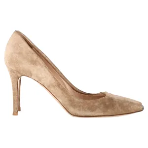 Gianvito Rossi Gianvito 85 Pumps in Beige Suede