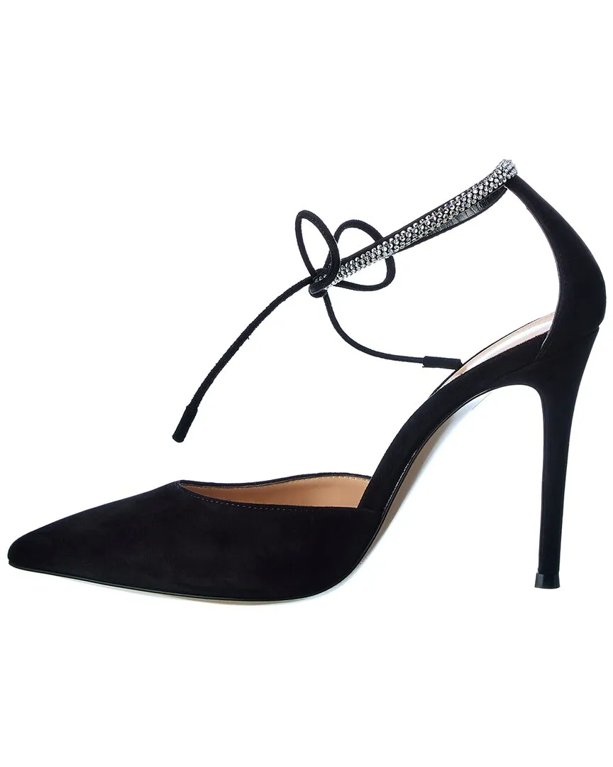 Gianvito Rossi Montecarlo D'Orsay 105 Suede Pump