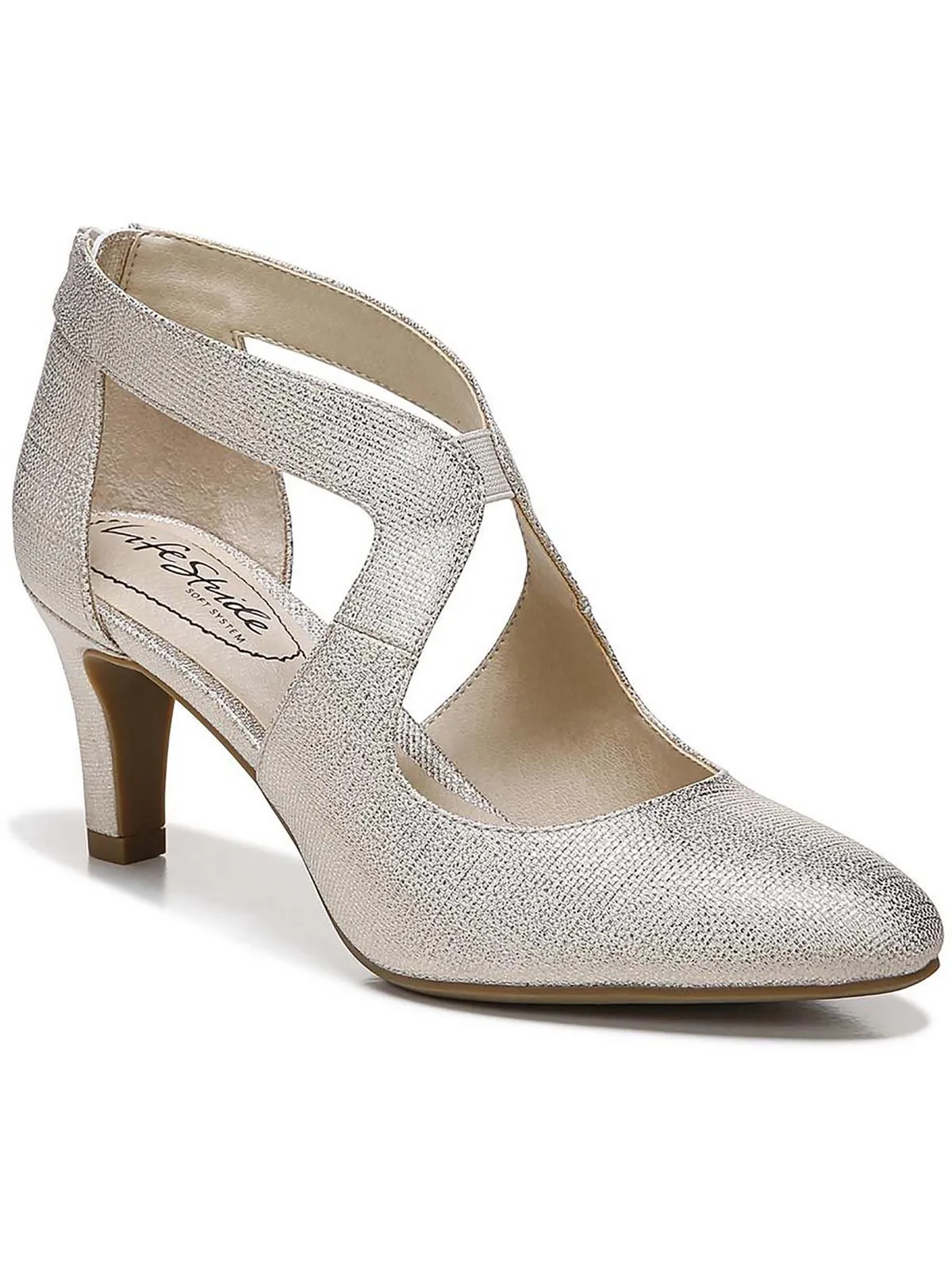 Giovanna Womens Faux Suede Ankle Pumps