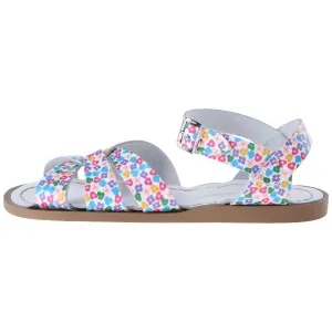 Girl's Floral Sandal In White