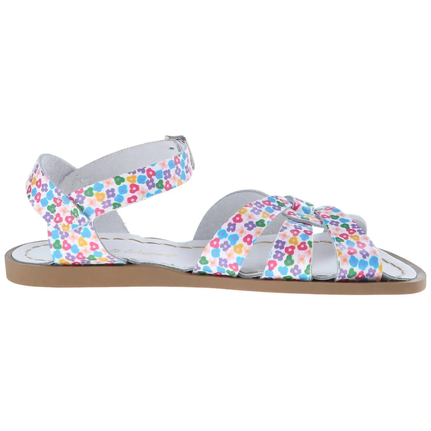 Girl's Floral Sandal In White
