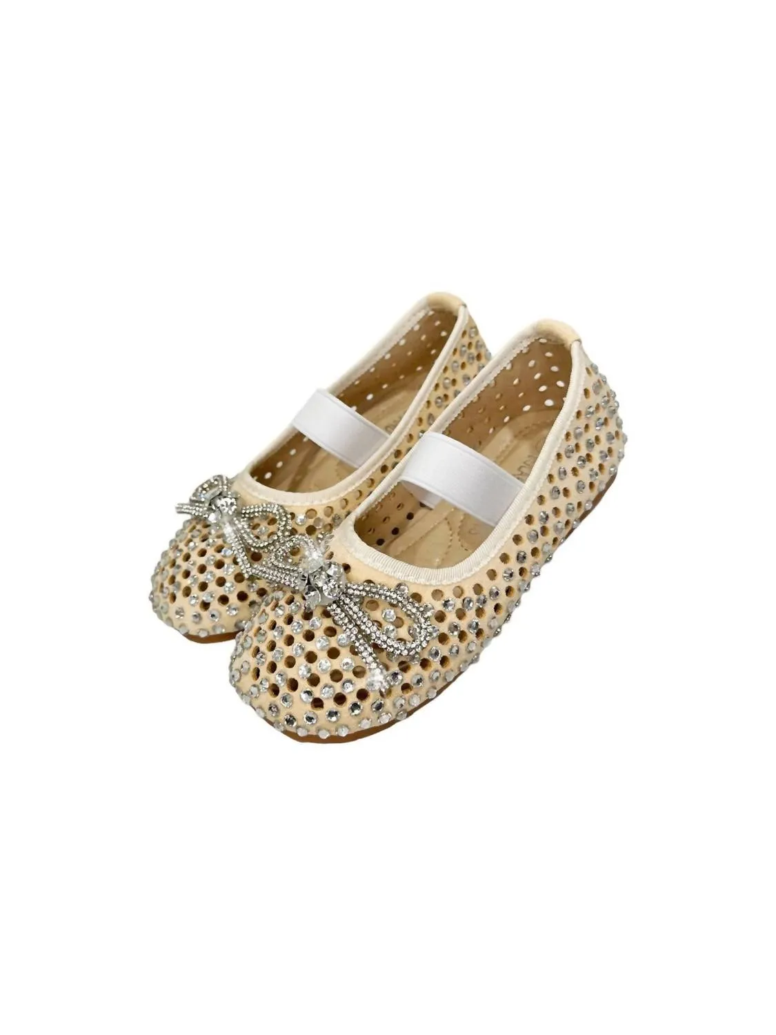 Girl's Golden Shimmer Ballet Flat