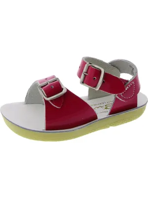 Girls Leather Beach Ankle Strap