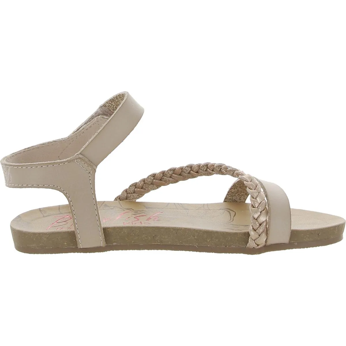 Girls Strappy Faux Leather Ankle Strap