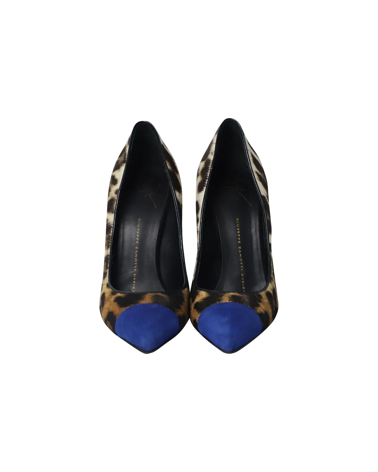 Giuseppe Zanotti Pointed Heels in Animal Print Suede
