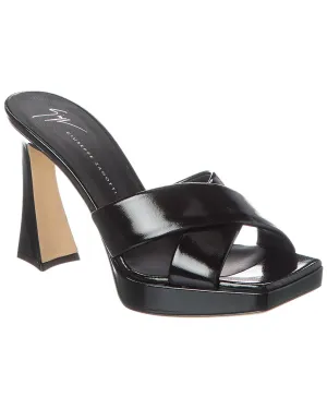 Giuseppe Zanotti Stacee 85 Leather Platform Sandal