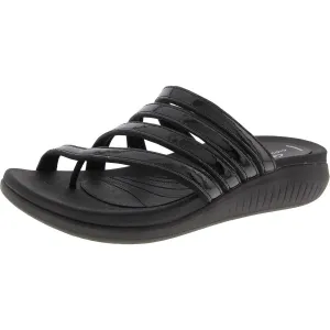 Glide Hi Iris Womens Strappy Manmade Slide Sandals