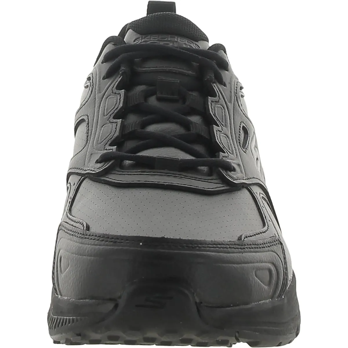Go Run Consistent-Up Time Mens Padded Insole Leather Running Shoes