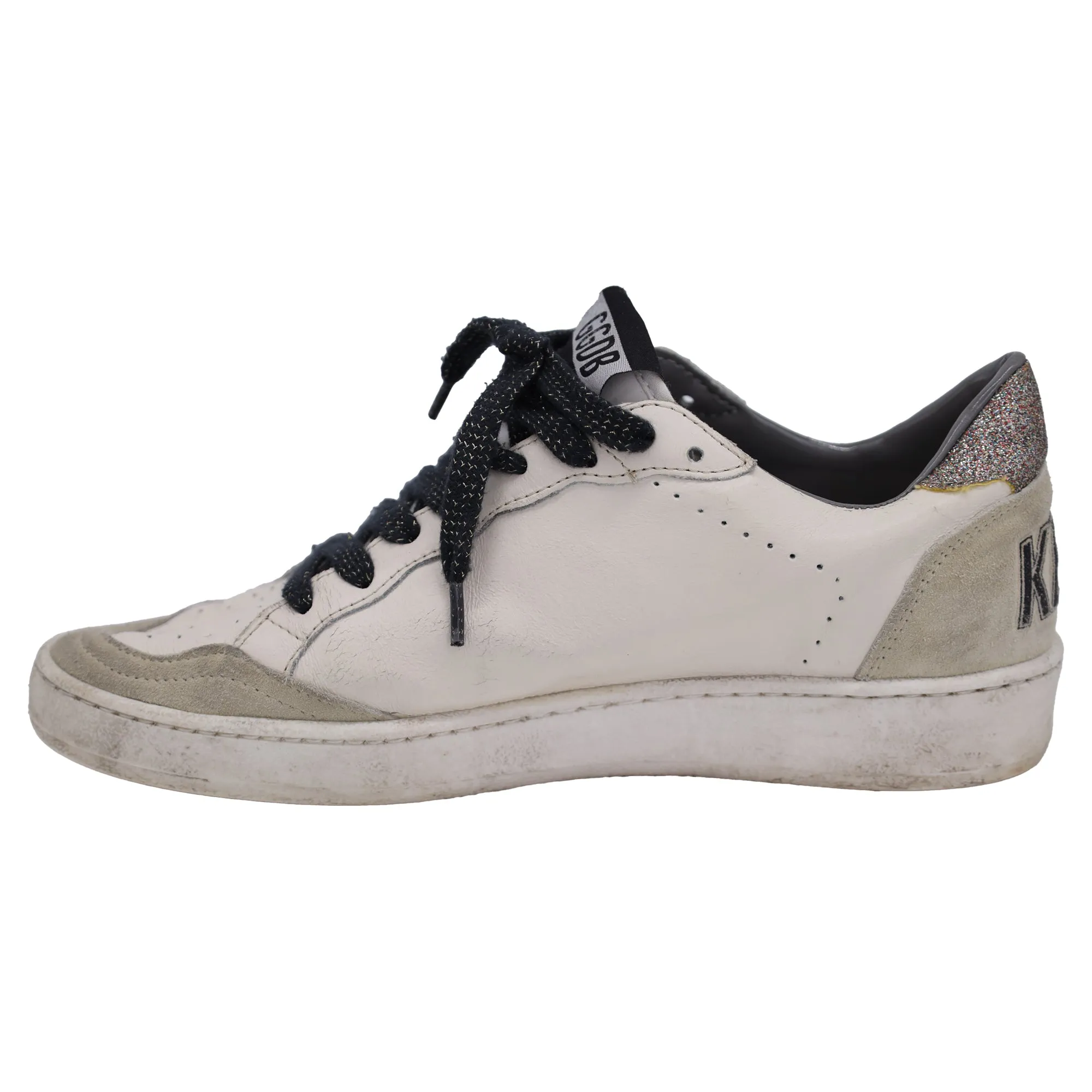 Golden Goose Ball Star Low Top Sneakers in Beige Leather