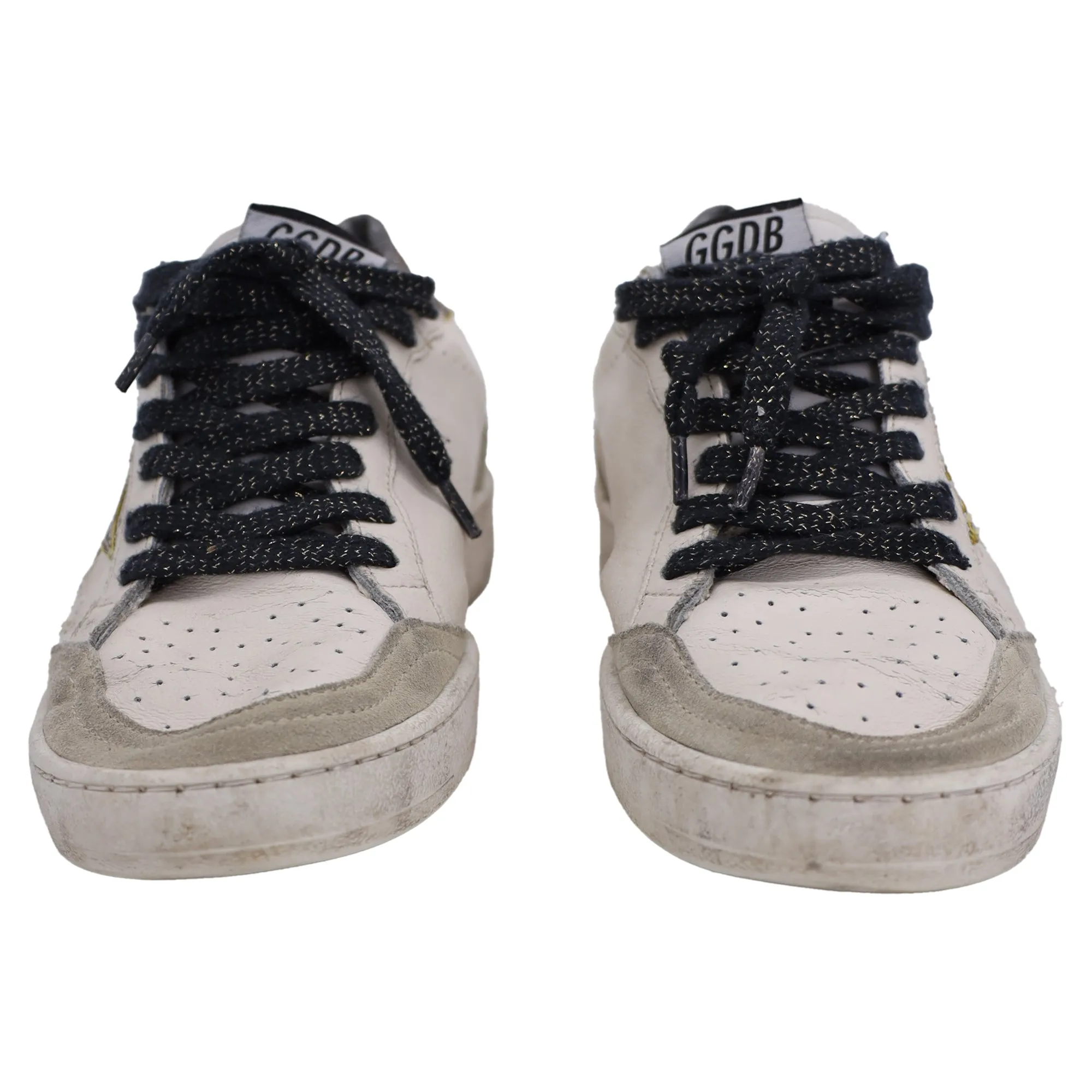 Golden Goose Ball Star Low Top Sneakers in Beige Leather
