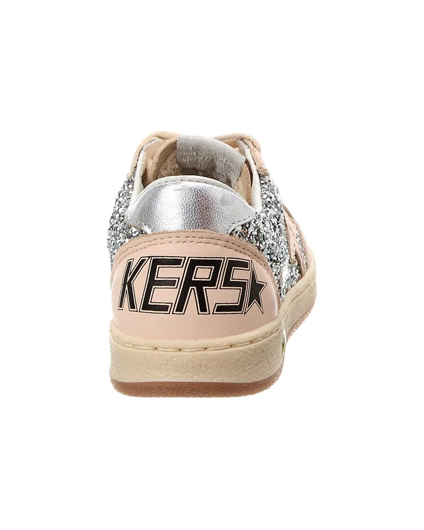 Golden Goose Ballstar Leather & Glitter Sneaker