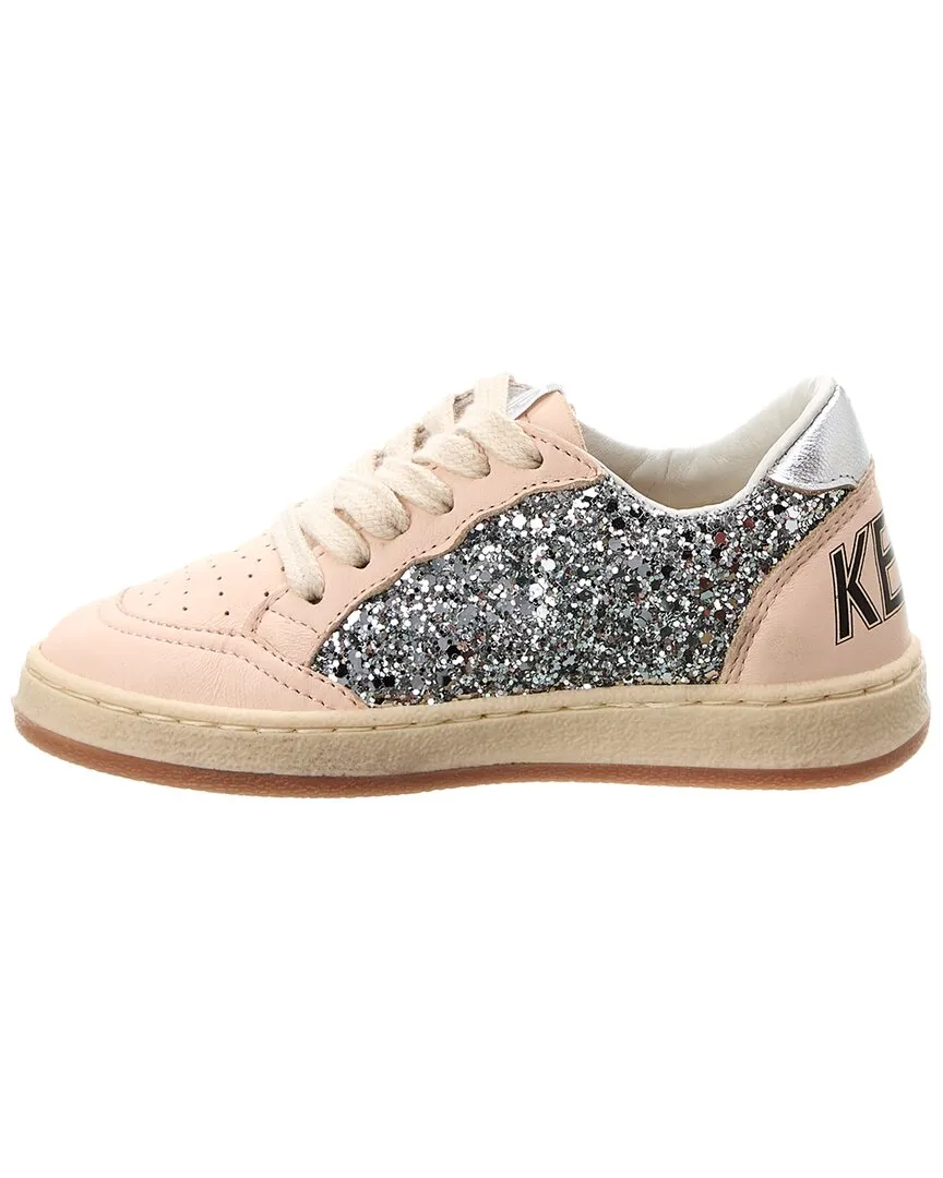 Golden Goose Ballstar Leather & Glitter Sneaker