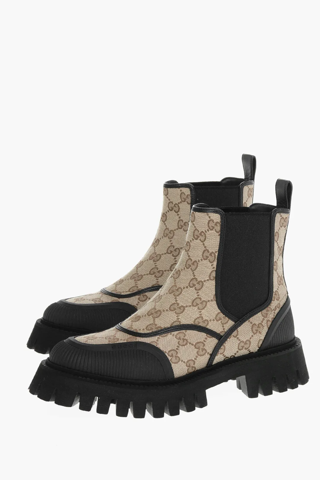 Gucci Embroidered Gg Ankle Boots