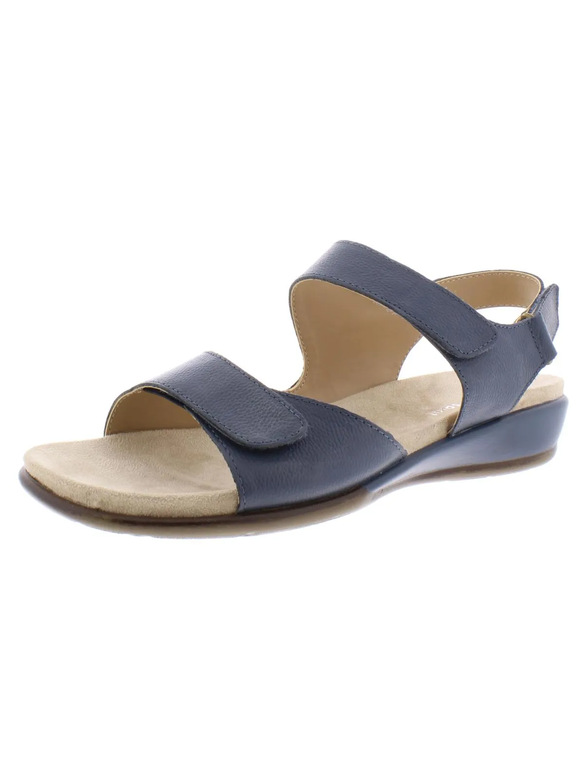Hartwell Womens Leather Wedge Sandals