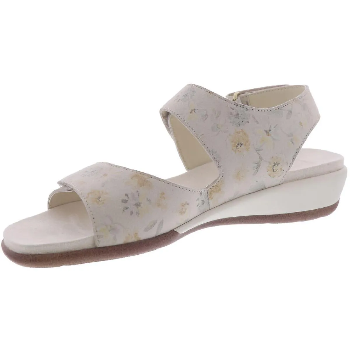 Hartwell Womens Leather Wedge Sandals