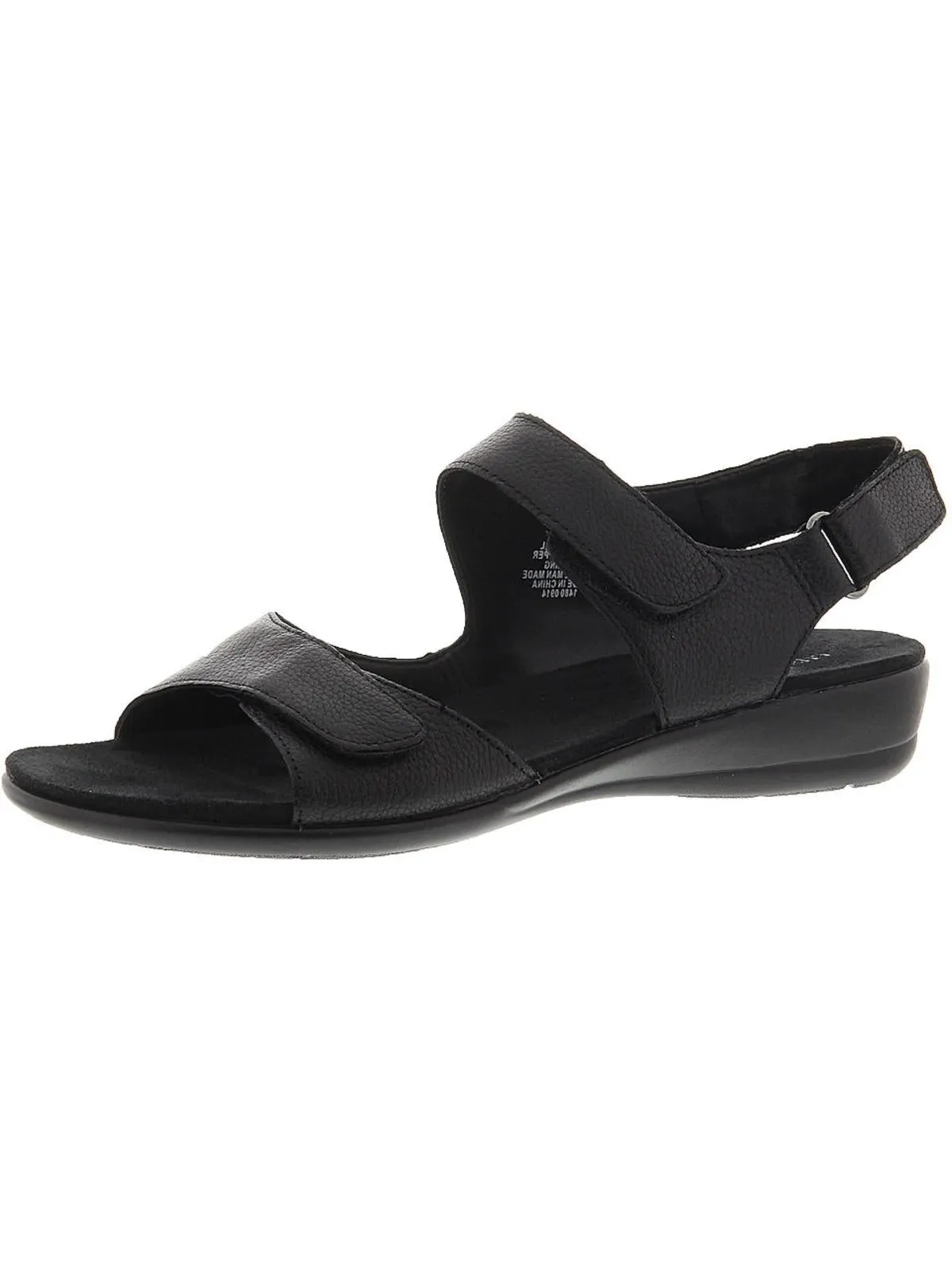 Hartwell Womens Leather Wedge Sandals