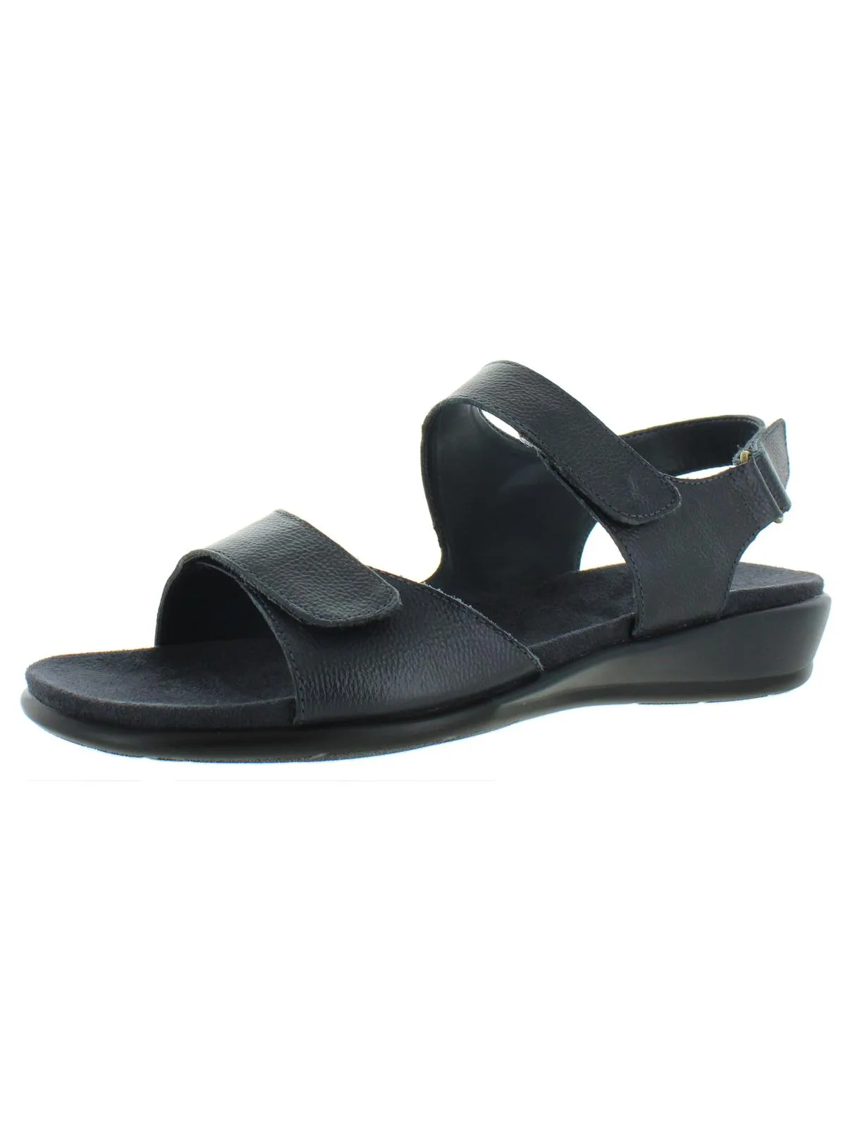 Hartwell Womens Leather Wedge Sandals